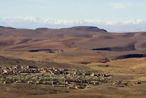 Berbers: Morocco - View of the village of Ait Saoun against