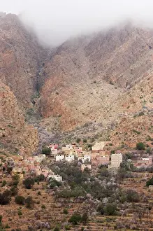 Berbers: Morocco - The village of Tagoudiche high above