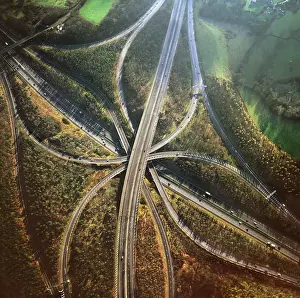 Surrey: Motorway junction: M25/M23 junction, Surrey
