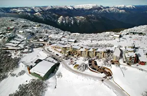Buller: Mount Buller Alpine Resort in winter.Northeast
