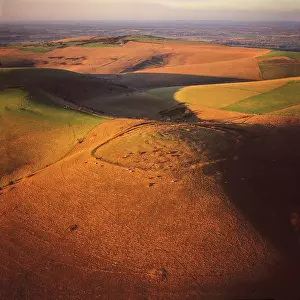 Forts: Mount Caburn with the remains of an Iron Age hill