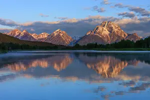 Tetons: Mount Moran - and Oxbow Bend - Snake River Grand