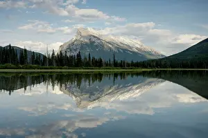Vermillion: Mount Rundle reflected in Vermillion Lakes