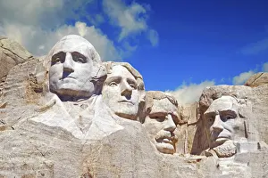 Memorial: Mount Rushmore in South Dakota, monument to four