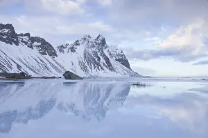 150518: Mount Vestrahorn is a part of the mountains Klifatindur