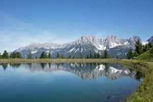 Pristine: Mountain lake at Astberg, Astbergsee, water reflection