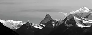 Monte: Mountain landscape with the Matterhorn