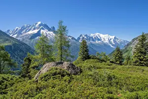Aiguille: Mountain panorama from Aiguillette des Posettes