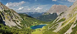 Ehrwald: Mountain panorama with Seebensee and Wetterstein