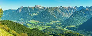 Oberallgu: Mountain panorama from Snllereck to Stillachtal a