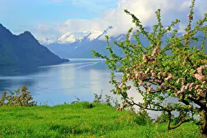 Stunning: Mountain scenery - stunning view of snow-covered