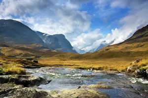 Glencoe: Mountain Stream - view looking down the valley