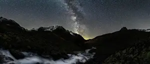 Galaxy: Mountain stream with Winnebachsee hut and Winnebach