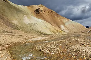 Landmannalaugar: Mountains with impending sky, Iceland