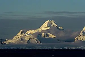 Neko: Mountains snow capped at dawn
