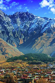 Chain: Mountains over Stepantsminda formerly Kazbegi in