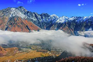 Chain: Mountains over Stepantsminda formerly Kazbegi in