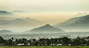 Rwanda: Mountains and Trees at dawn