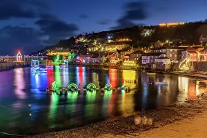 Lights: Mousehole - Christmas Lights - Cornwall - UK