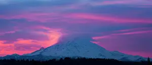 Rainier: Mt. Rainier at sunrise, Washington, USA