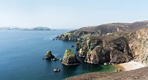 Secluded: Muckle Roe (big red isle) is famous for