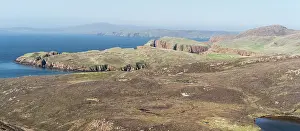 Northmavine: Muckle Roe, view towards Northmavine and