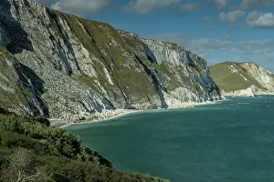 Military: Mupe Bay, looking eastwards across Worbarrow Bay