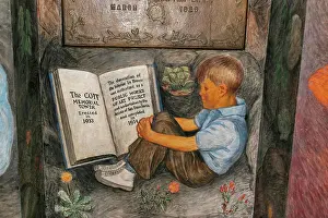 Artist: Mural in Coit Tower, Telegraph Hill, San Francisco