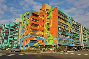 050320: Murals on buildings in Weiwu Mimi Village, Kaohsiung