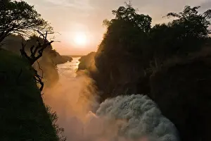 Nile: The Murchison Falls of the river Nile in