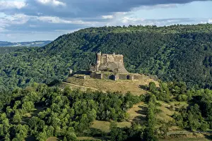 Hilltop: Murol castle, Auvergne Volcanoes Natural Park, Puy