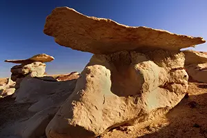 Amidst: Mushroom Hoodoos - eroded clay sculptures with