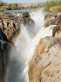 Angola: Namibia - At the beautiful Epupa Falls the Kunene