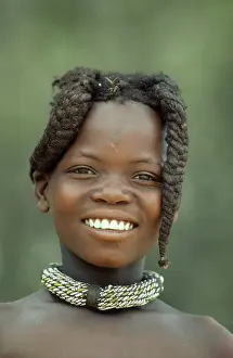 Hairstyle: Namibia - Himba girl with the typical double plait