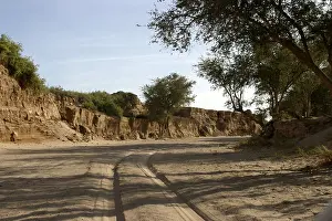 Huab: Namibia - Huab River, dry riverbed