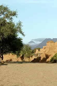 Huab: Namibia - Huab River, dry riverbed