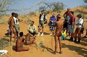 Bushman: Namibia - During a meeting between some lodge visitors