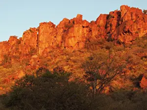 Ablaze: Namibia - The red sandstone rocks of the Waterberg