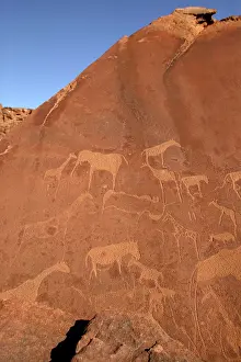 Engraving: Namibia - Rock Engravings