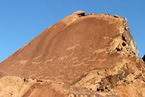 Engraving: NAMIBIA - Rock engravings of wildlife