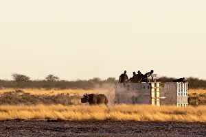 170122: Namibia has special sites where black and white rhino are re