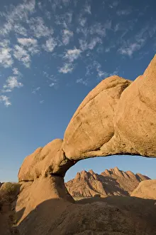 Spitzkoppe: Namibia, Usakos, Setting sun lights granite