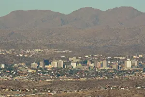 Windhoek: Namibia - View of the capital Windhoek with the