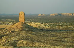 Ugab: Namibia - The Vingerklip (rock finger) and the