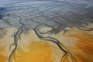 Rand: Namibia, Walvis Bay. Aerial view of Namib