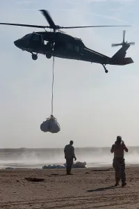Cleanup: National Guard Reinforces Barrier Island