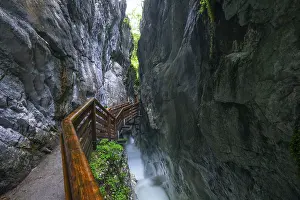 Gorge: Natural beauty of the Alps, the Innersbachklamm gorge near Unken in Austria