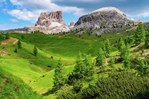 Cabin: Natural landscape of Italian Dolomites Mountain