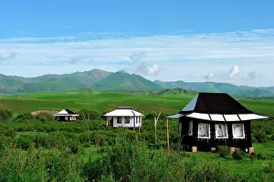 Tibet: Near Labrang, Norden is a nomad camp of ten tents