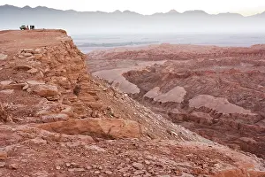 Escape: Near San Pedro de Atacama tourists overlook the Valley of th